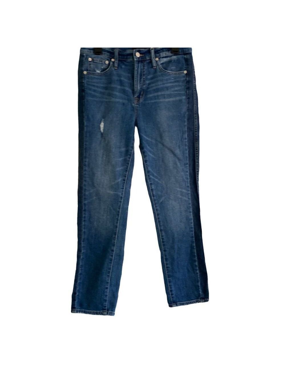 J. Crew/Jeans Straight Leg Slightly Distressed Medium Washed Size 29